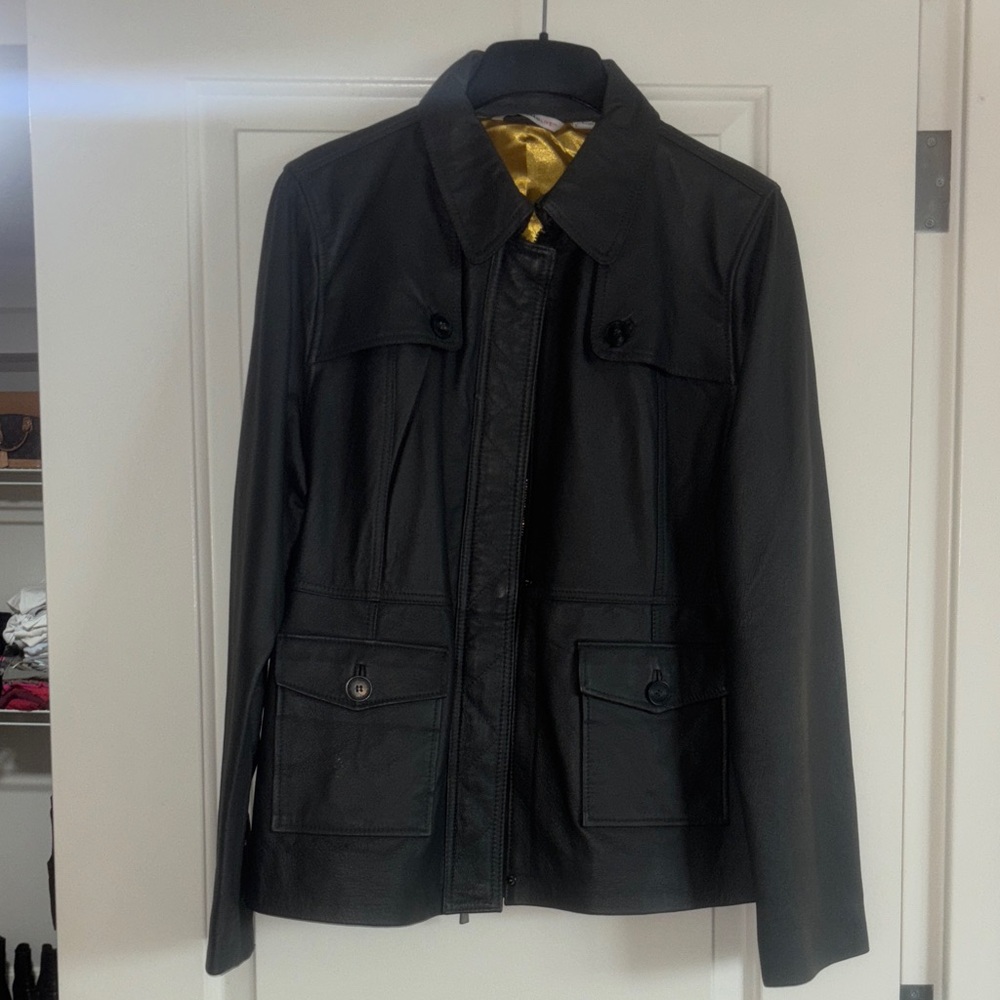 Grey Leather Jacket - image 1